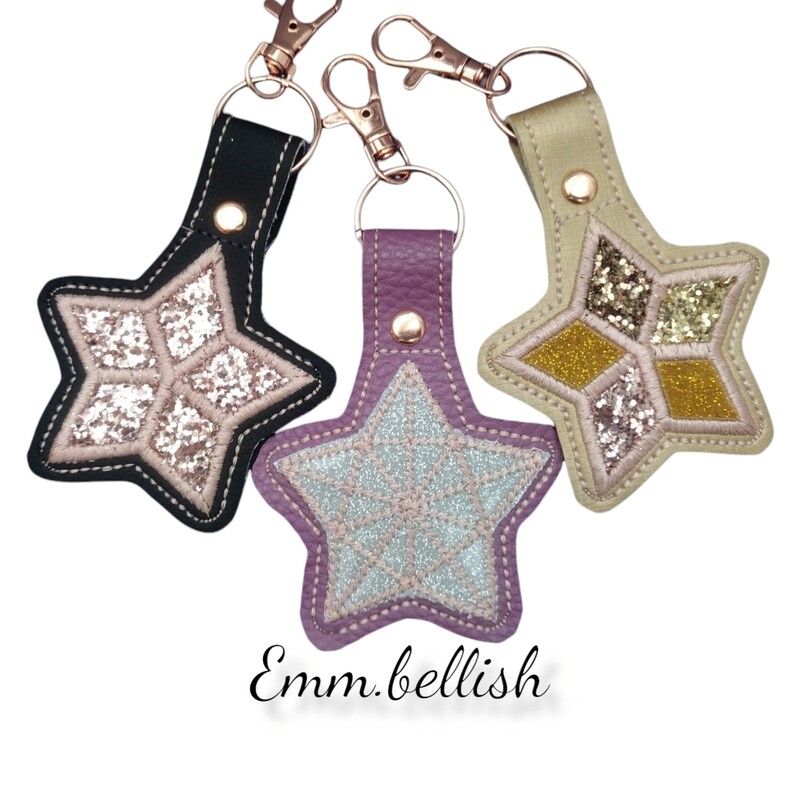 Split star Keyring