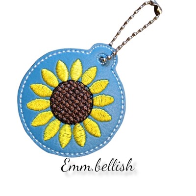 Sunflower Zipper Pull/ Bag Charm