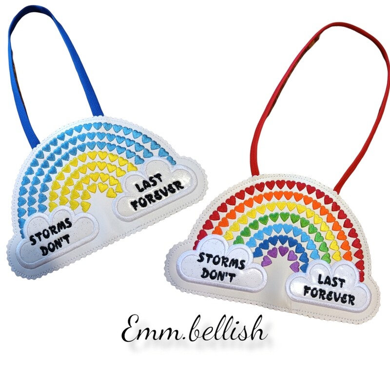 Storms Don&#39;t Last Forever Rainbow Decoration