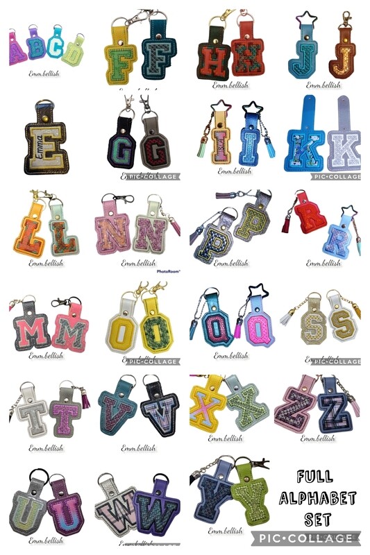 ​COMPLETE ALPHABET  KEYRING SET