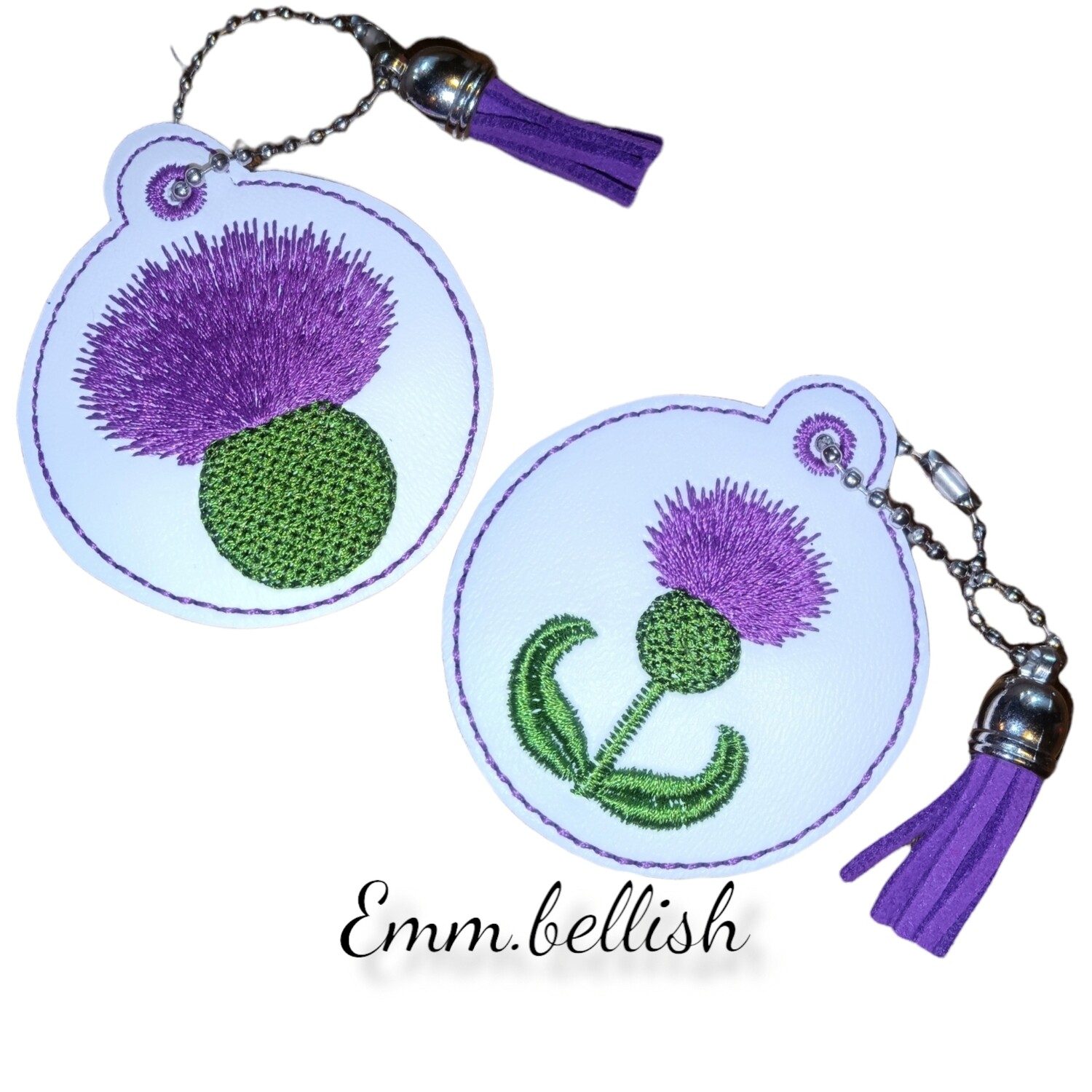 Thistle Zipper Pull/ Bag Charm