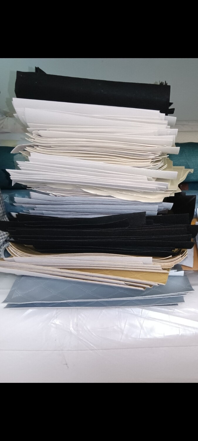 3kg Mixed Vinyl &amp; Leather Off Cuts