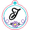 T Daisy Bag Charm/Zipper Pull
