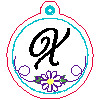 X Daisy Bag Charm/Zipper Pull