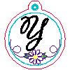 Y Daisy Bag Charm/Zipper Pull