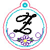 Z Daisy Bag Charm/Zipper Pull