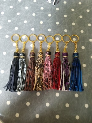 Set of 8 Luxury Snake Skin Effect Tassels