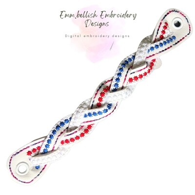 Plaited Stars Wristlet/Bag Strap