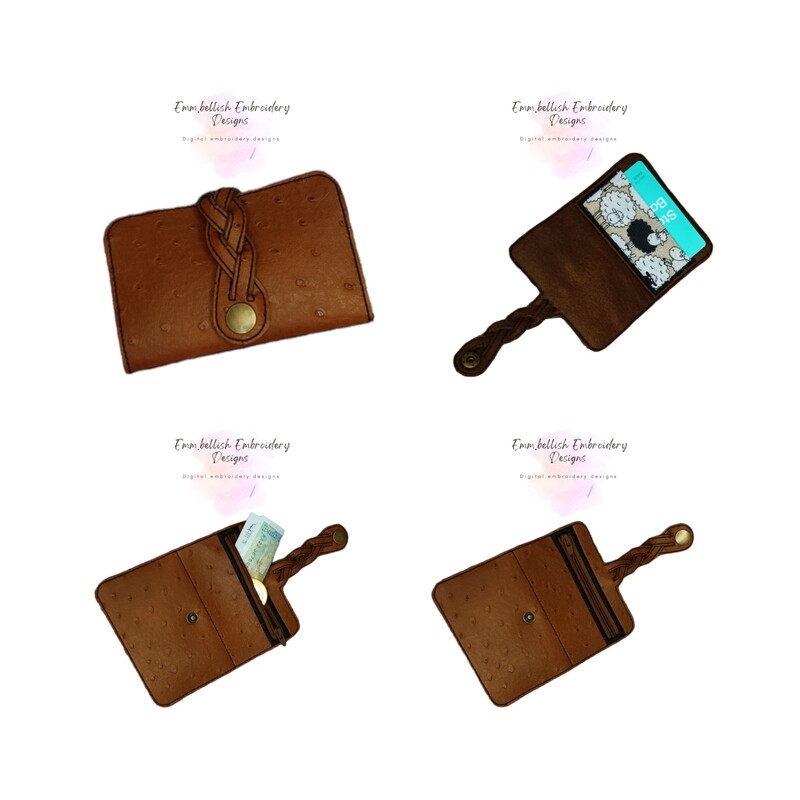 Plaited Card &amp; Coin Wallet