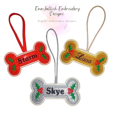Christmas Bone Decoration