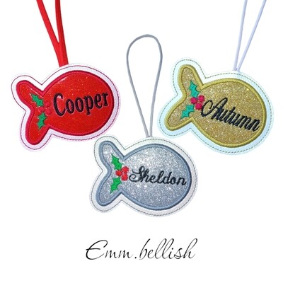 Personalised Christmas Fish