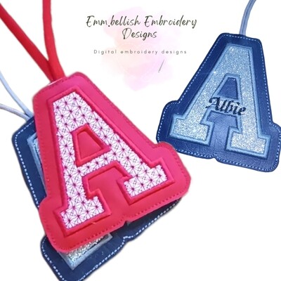 Applique Alphabet Letter A Decoration