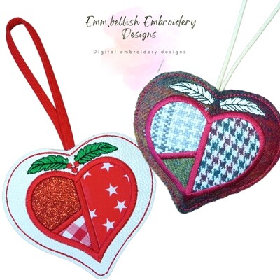 Festive/Memorial Split Heart