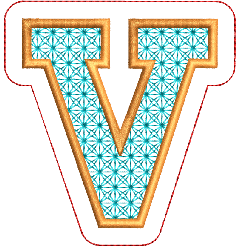 Alphabet Letter V Decoration
