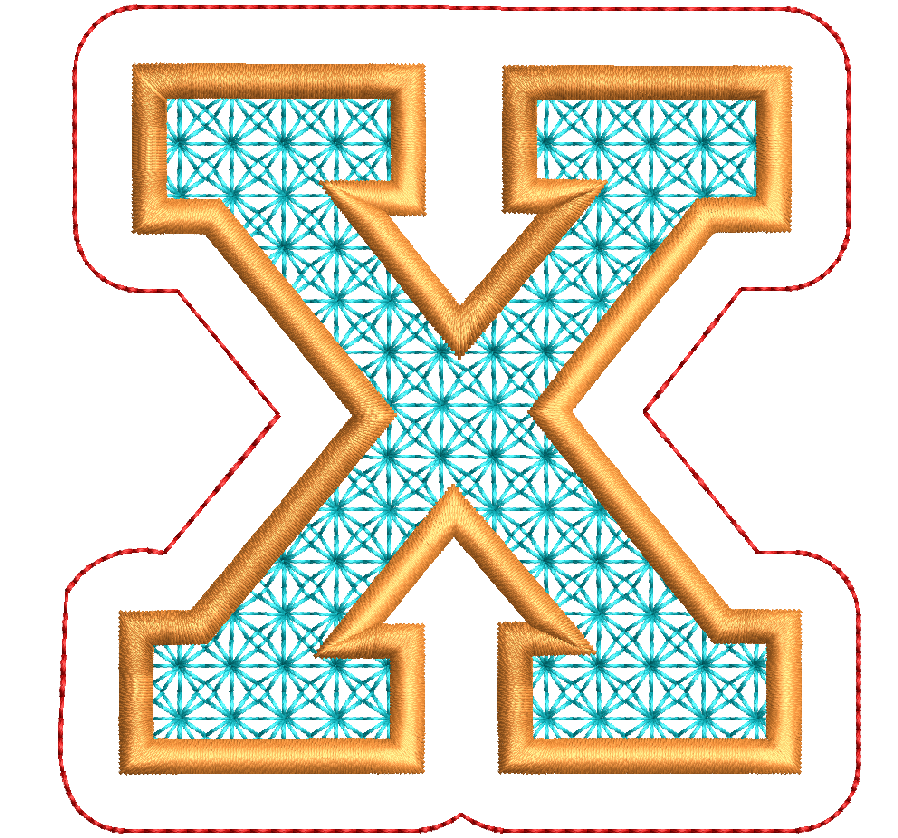 Alphabet Letter X Decoration