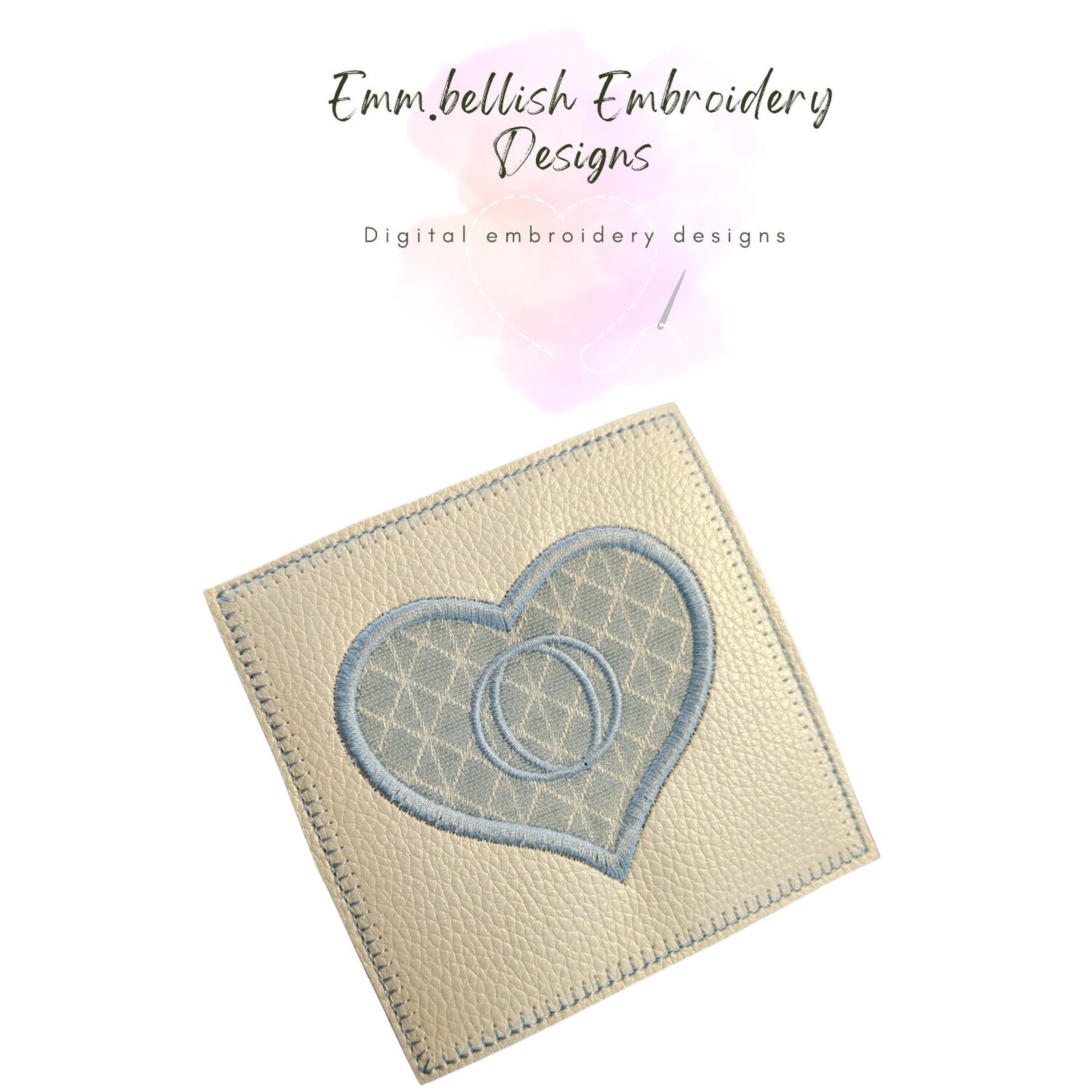Alphabet Letter O Heart Coaster