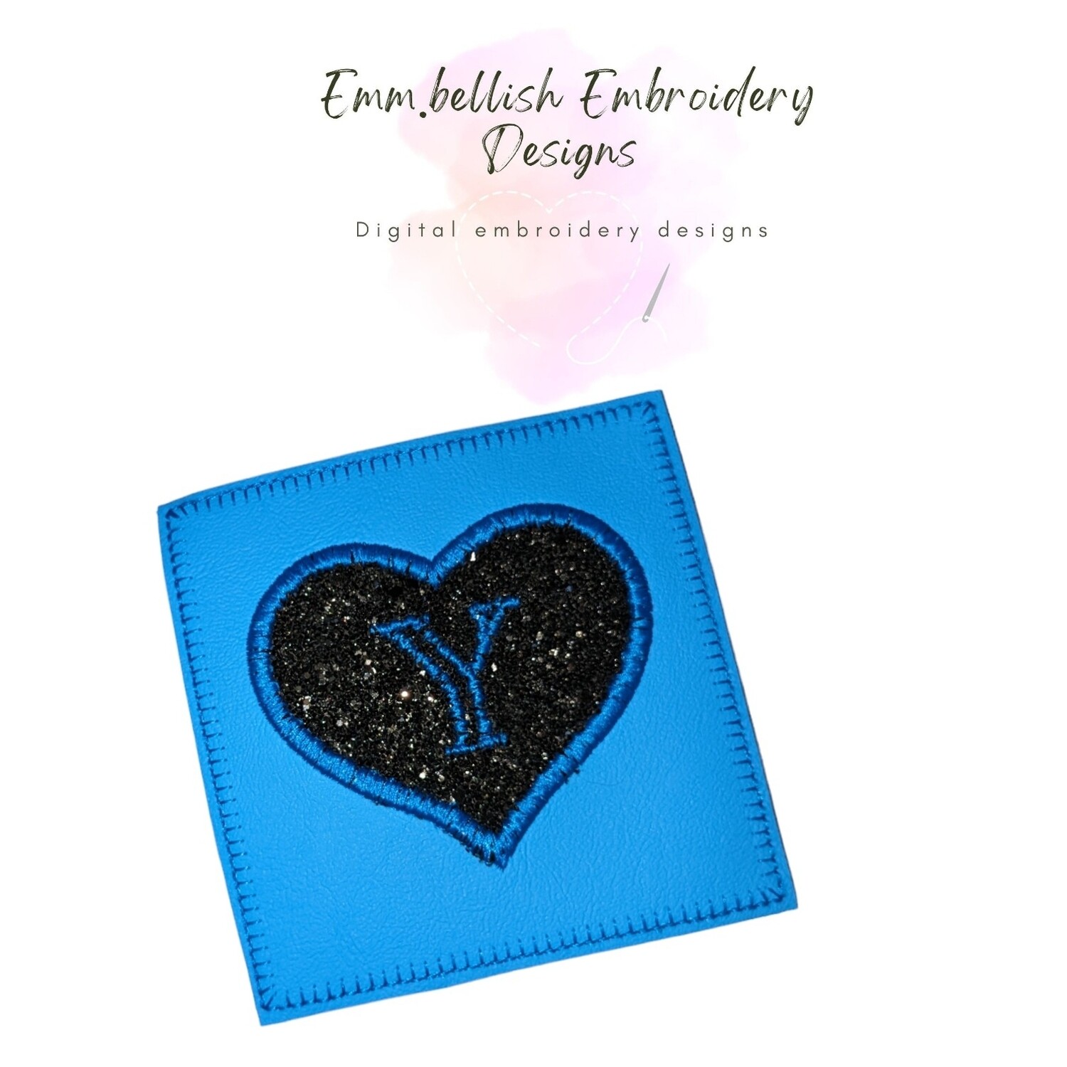 Alphabet Letter Y Heart Coaster