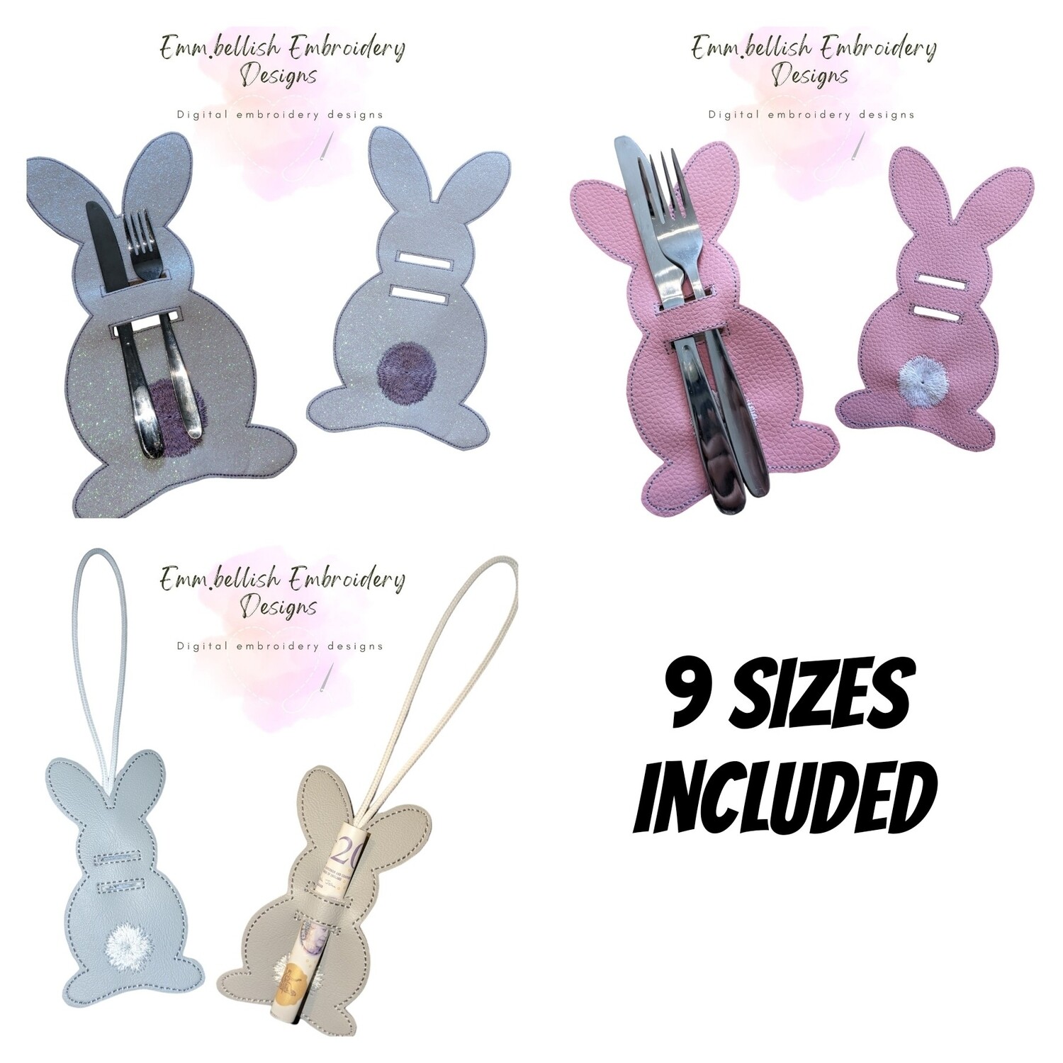 Bunny Money/Sweet/Cutlery Holder