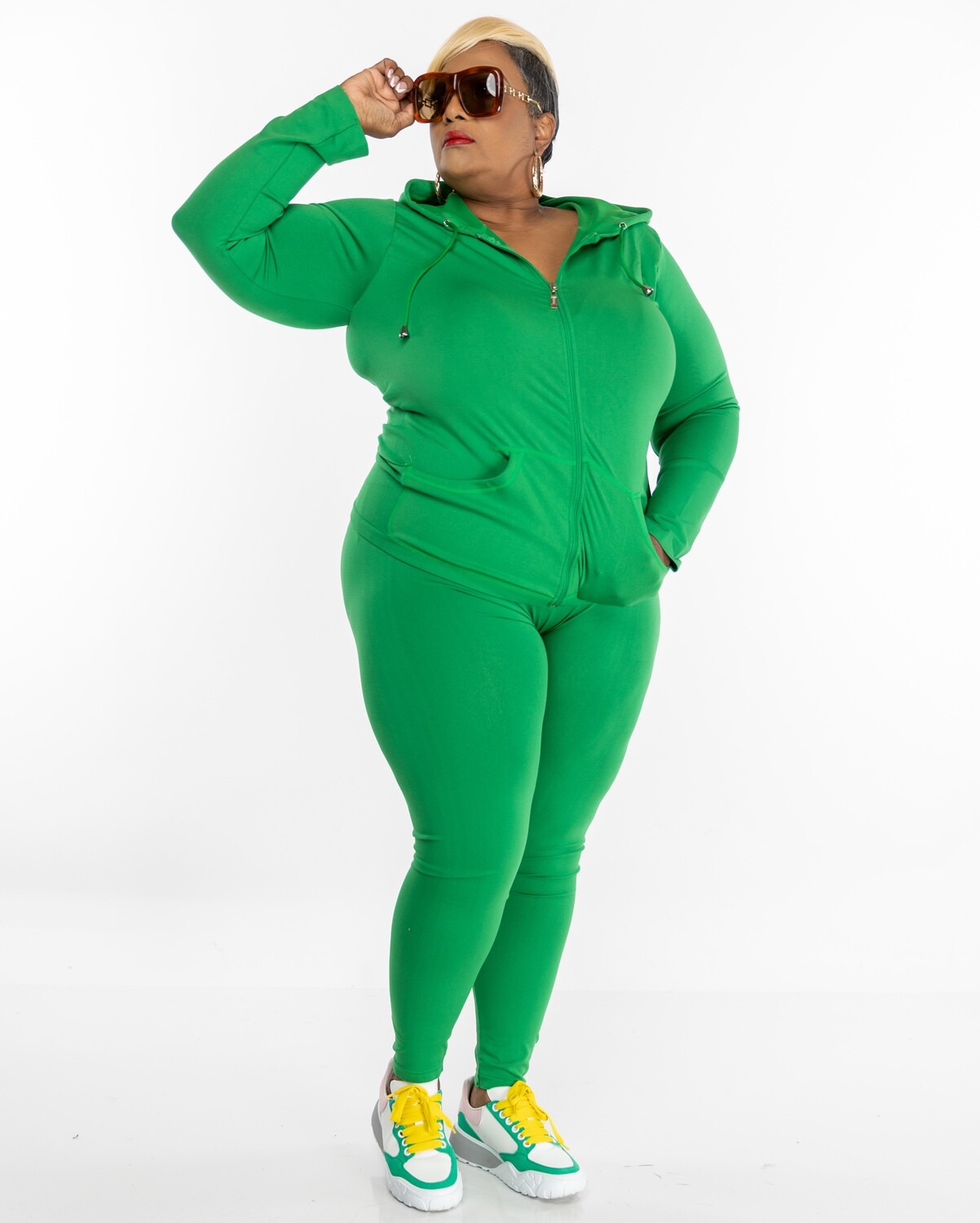 Run Away, color: Green, size: 1X-2X