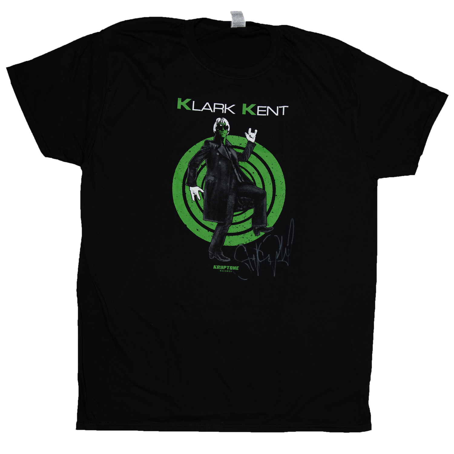 KLARK KENT KLARK KENT "DON'T CARE" Collectible autographed T-shirt