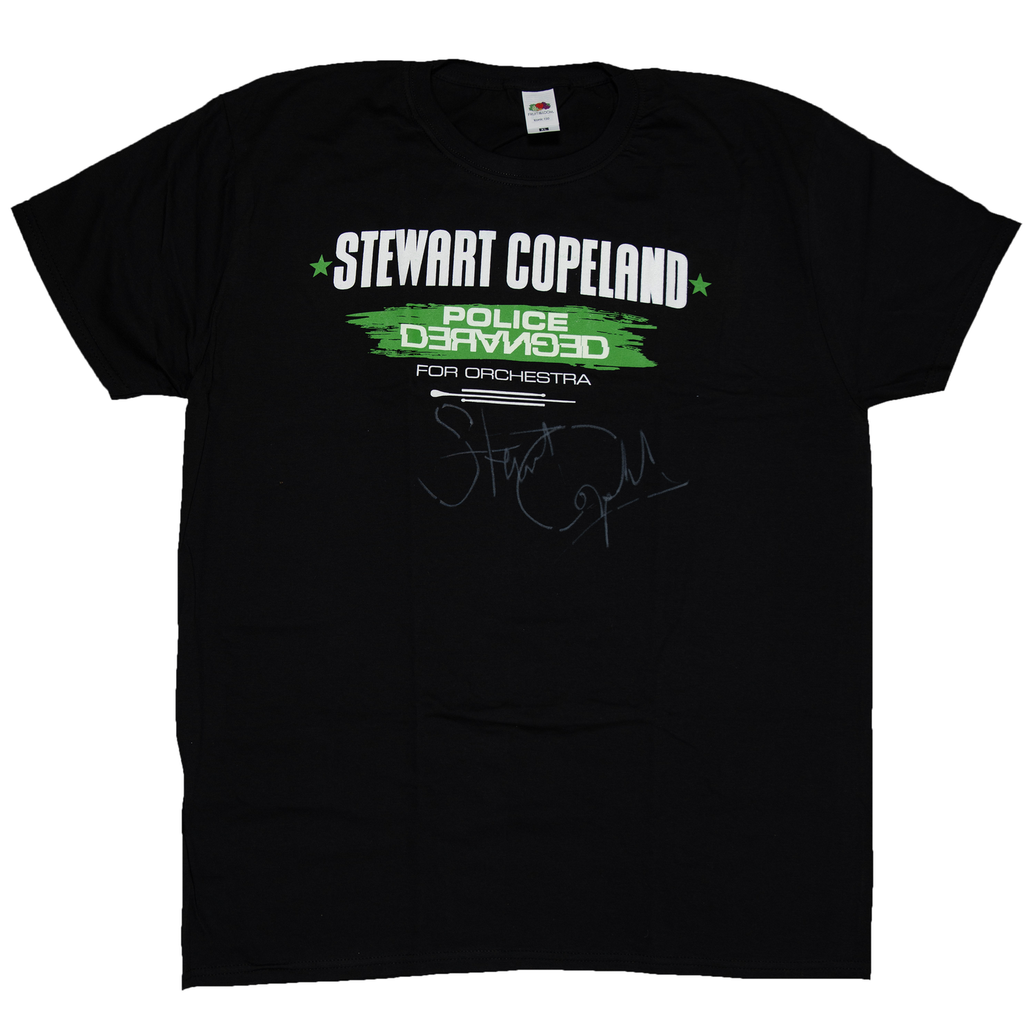 POLICE DERANGED FOR ORCHESTRA Collectible autographed T-shirt POLICE DERANGED FOR ORCHESTRA Collectible autographed T-shirt