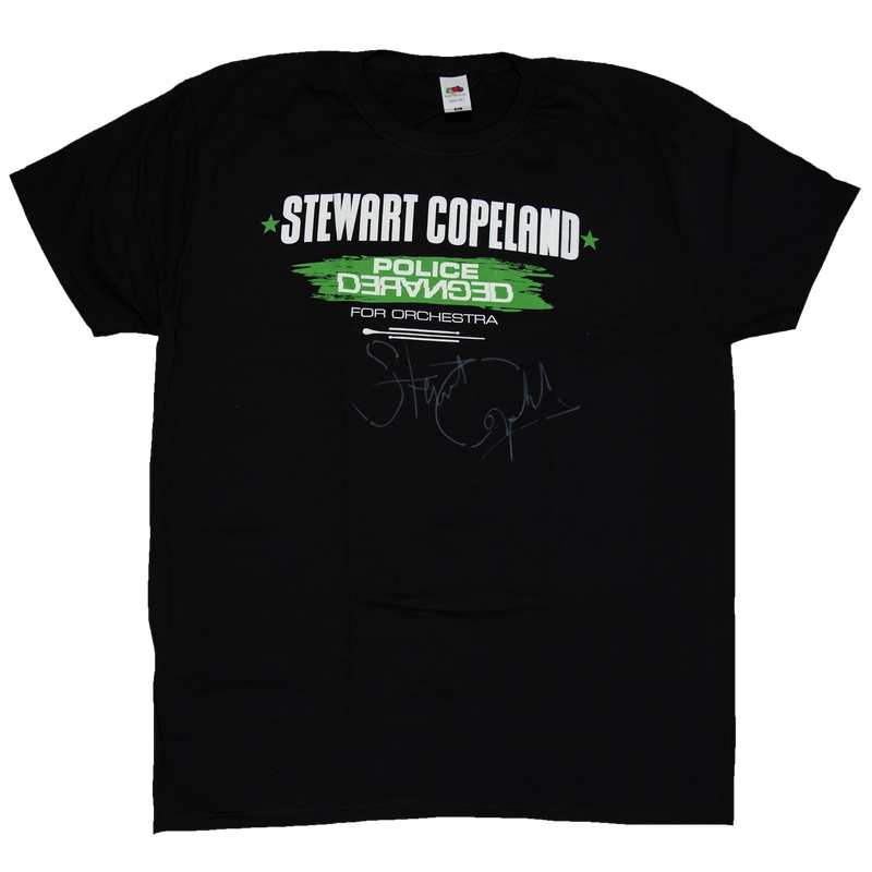 POLICE DERANGED FOR ORCHESTRA Collectible autographed T-shirt