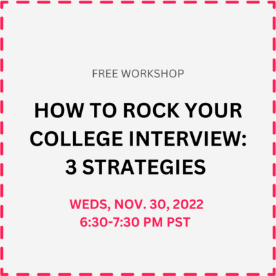 'How to Rock Your College Interview' Workshop