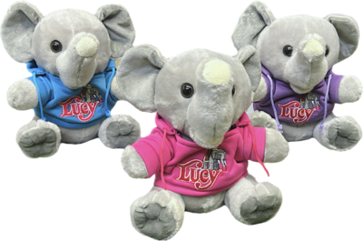 Lucy the Elephant Hoodie Plush