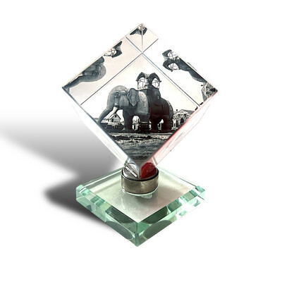 Lucy Spinning Cube