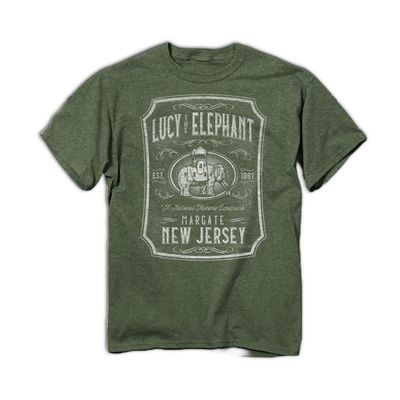 Heather Military Green Jack'd Tee
