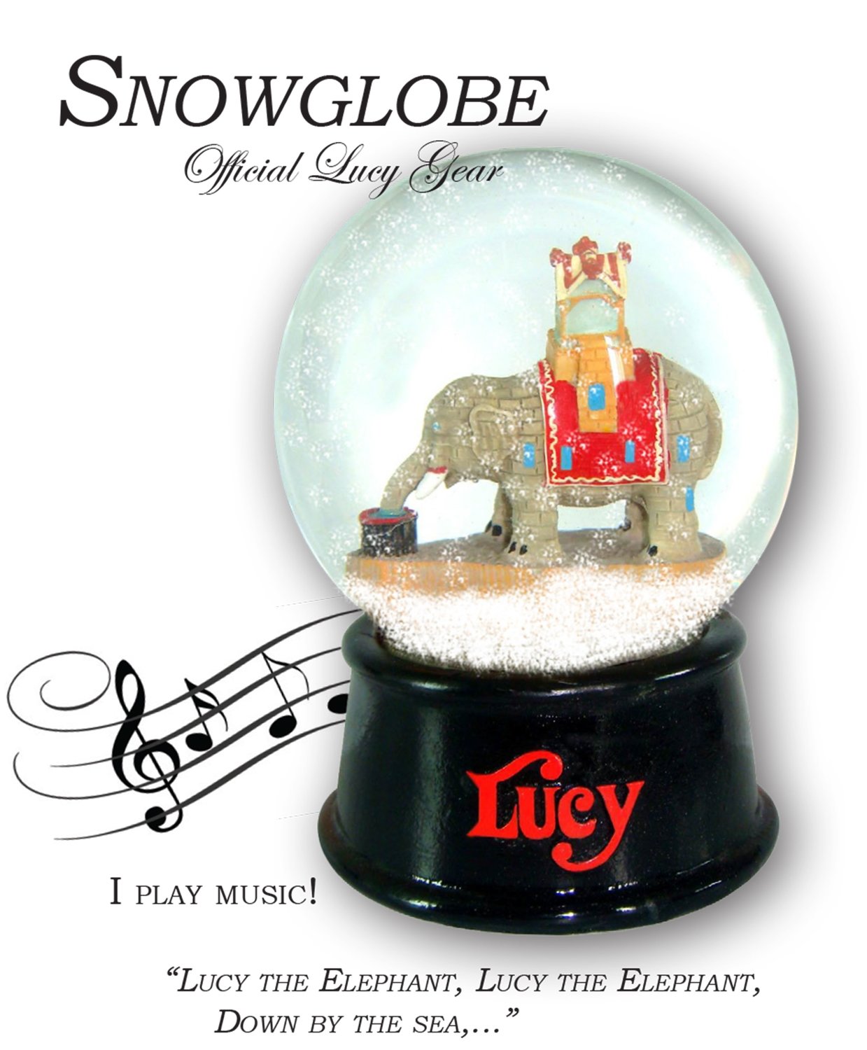 Lucy the Elephant Snowglobe