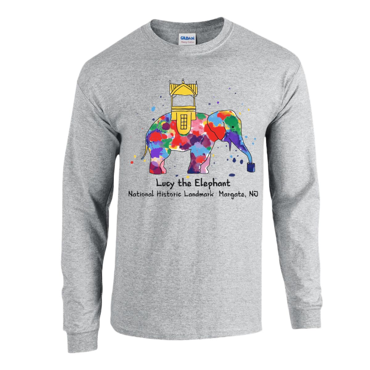 Lucy the Elephant Colorsplash LongSleeve Lucy the Elephant Colorsplash LongSleeve