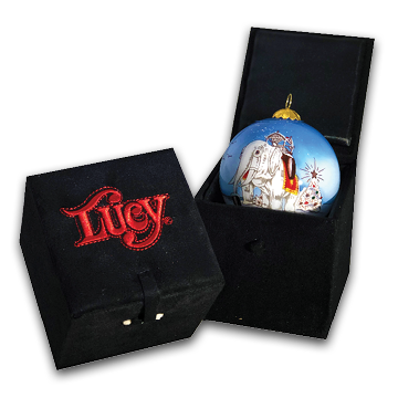 Hand-painted Lucy Holiday Ornaments
