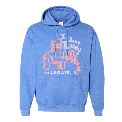 Heather Sport Royal "I LUV LUCY" Hoodie