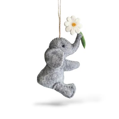 Elephant Felt Ornaments