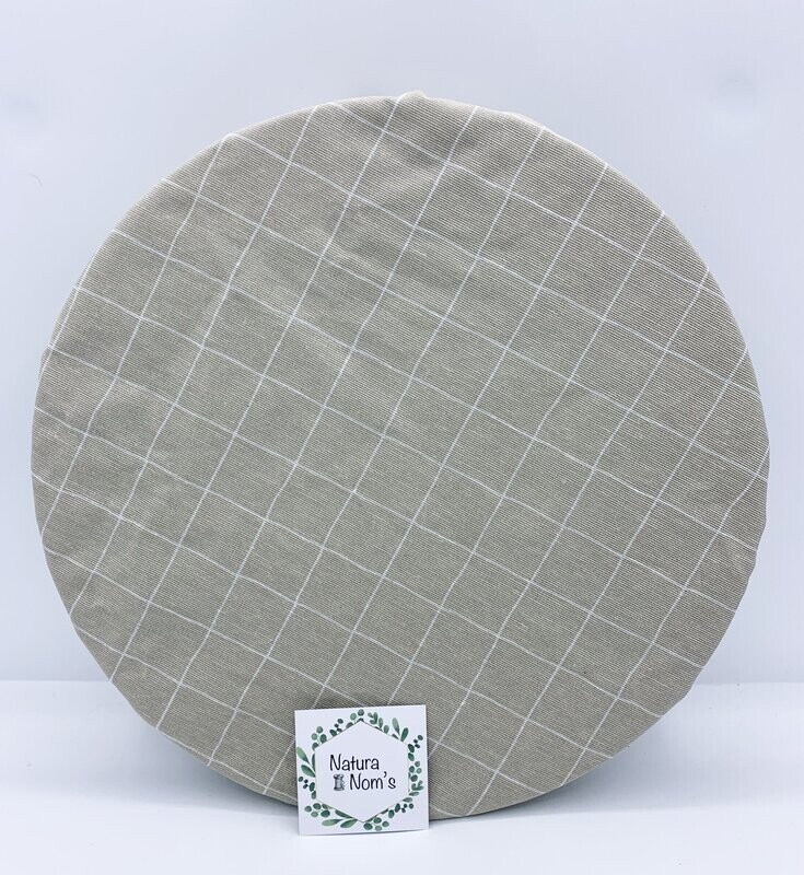 Couvre plat L - Carreaux gris & blanc