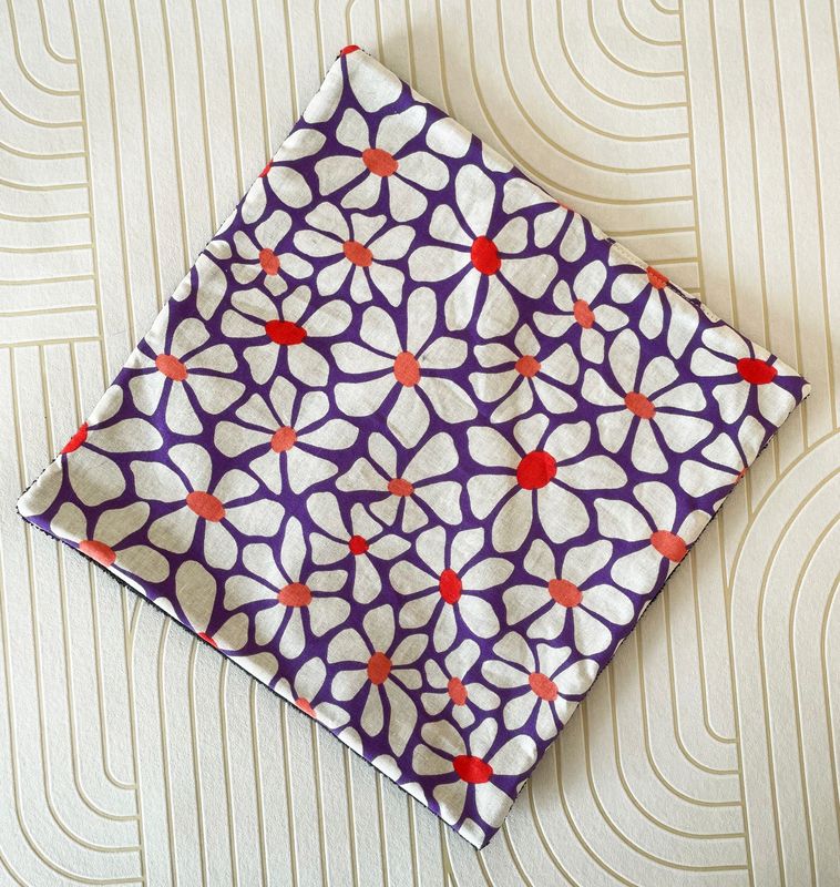 Serviette visage - Flowers violette