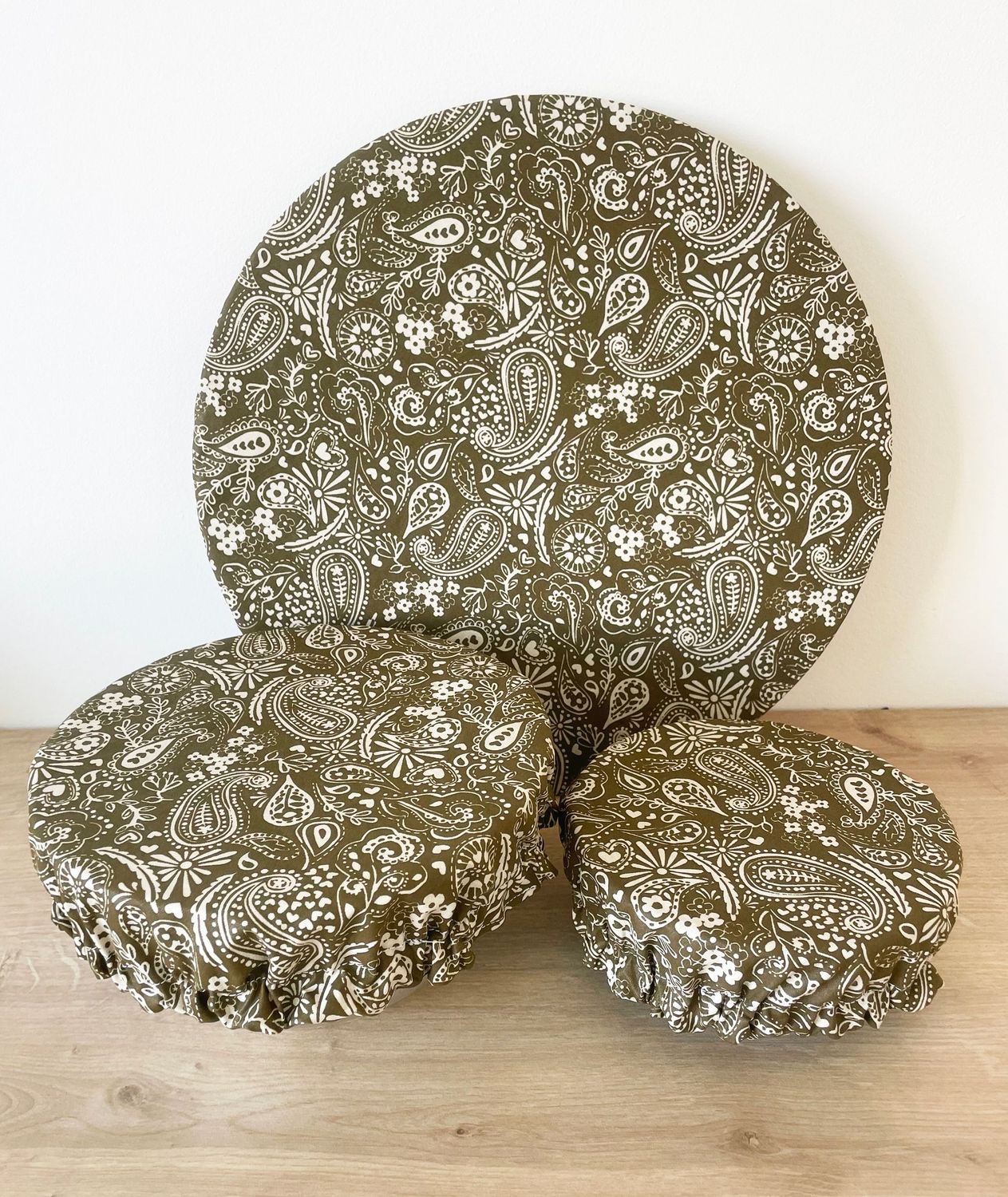 Lot de 3 couvre-plats lavables (taille S,M,L) - Bandana