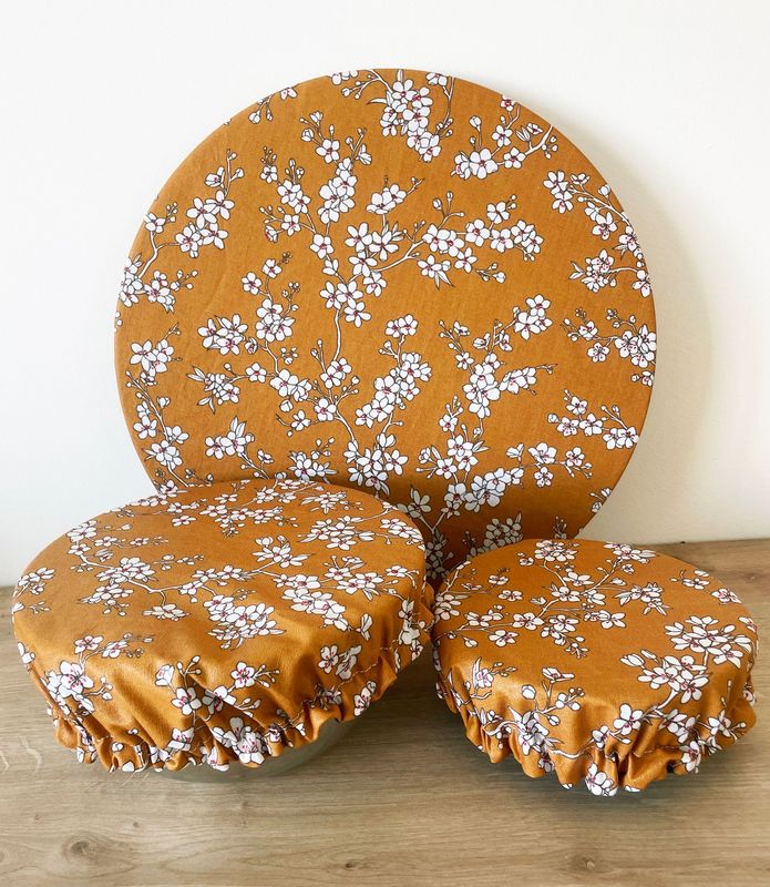 Lot de 3 couvre-plats lavables (taille S,M,L) - Japan M