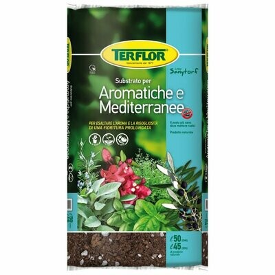 Terriccio per piante Aromatiche e Mediterranee lt.45
