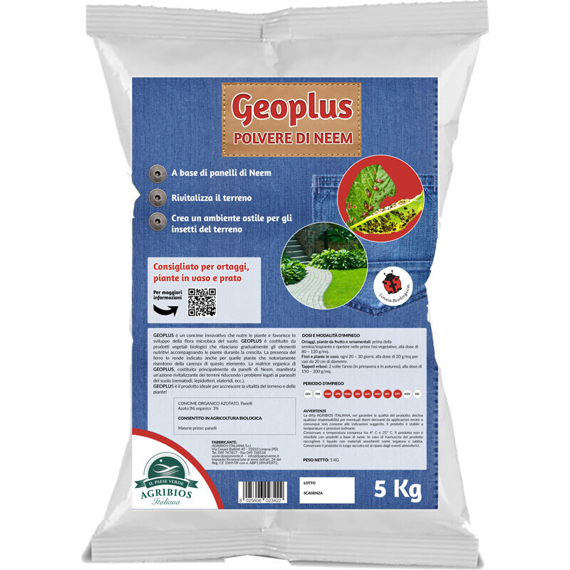 Geoplus -  Insetticida naturale per insetti terricoli kg.5