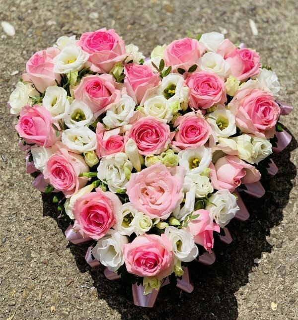 Pink & Cream Heart