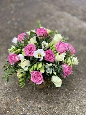Pink & White Rose Posy