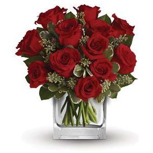 *  12 Long Stem Red Roses Gift wrap