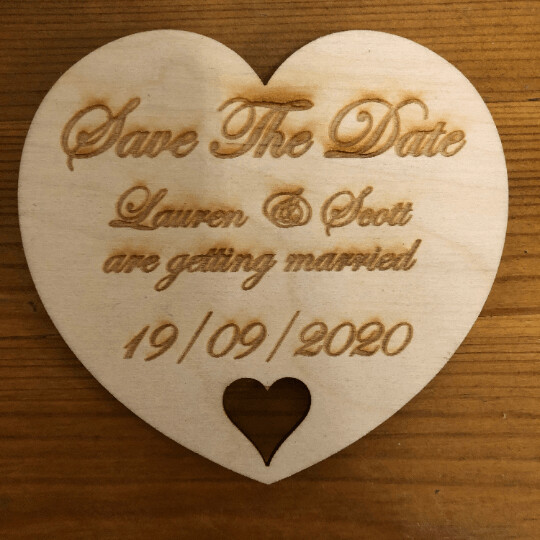 Save The Date fridge magnet