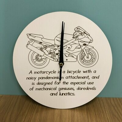 Motorcycle Definition Clock