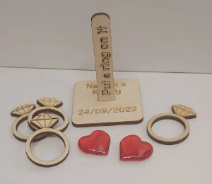 Personalised Ring Toss Wedding Favour