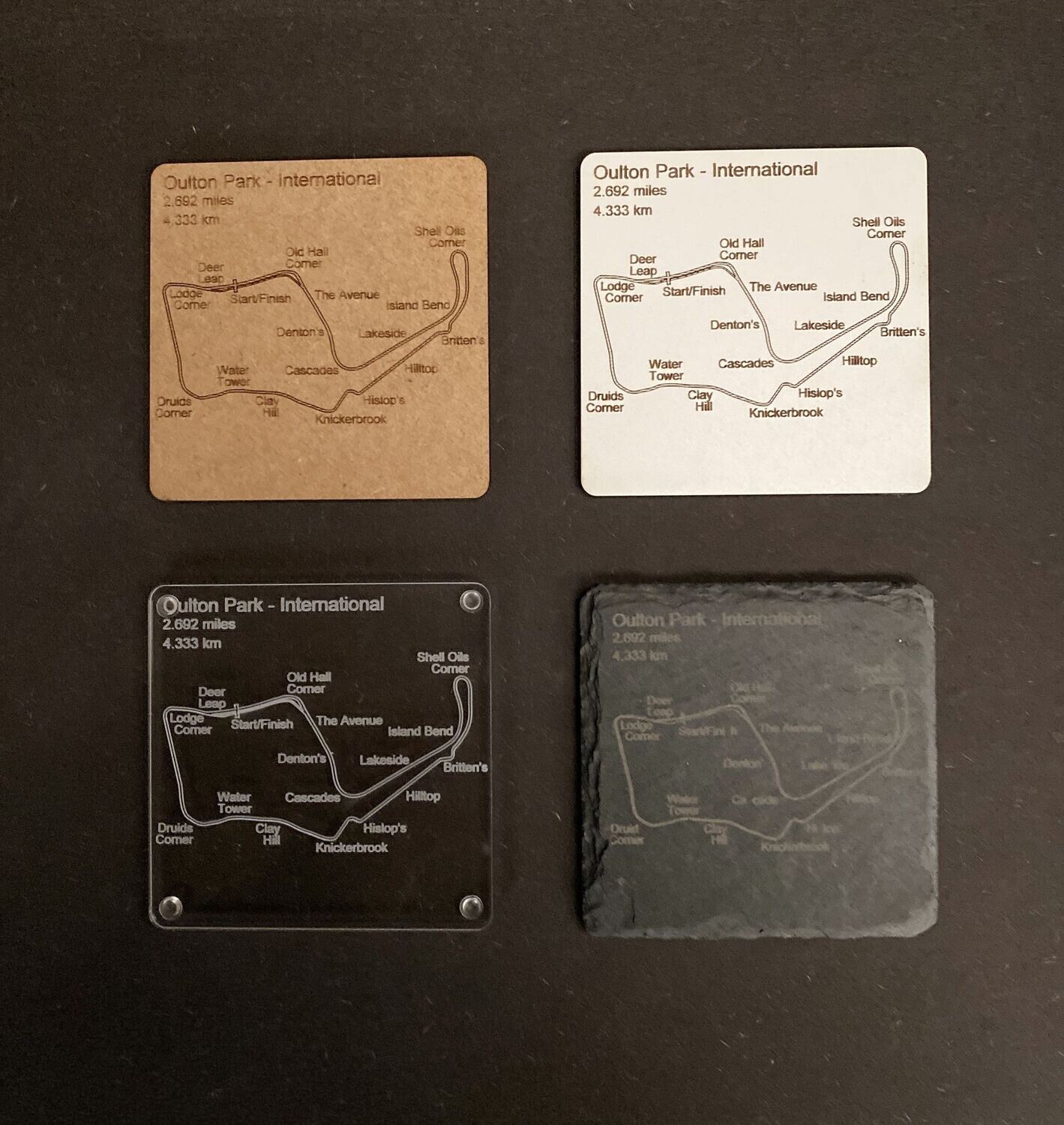 Motorsport Circuit Coasters