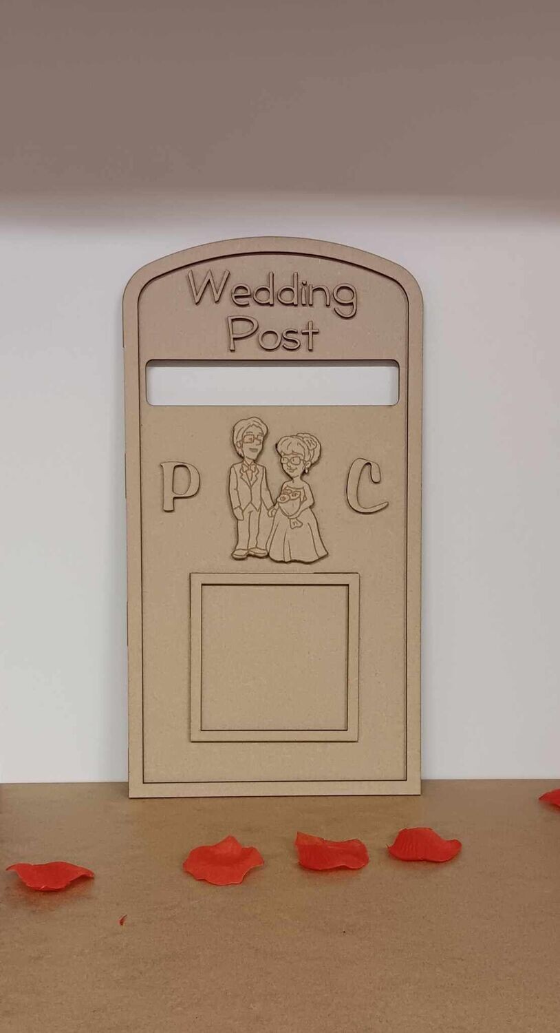 Wedding Post Box - Couple