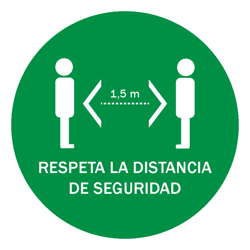 VINILOS DE CRISTAL "Respeta la distancia de seguridad"